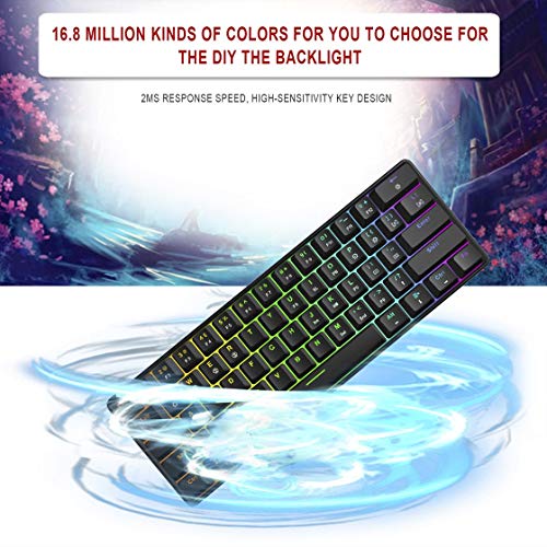 Exiao MOTOSPEED CK61 Gaming Mechanical Keyboard with Kailh Box Switch RGB Function Anti-Ghost Key High-Sensitivity