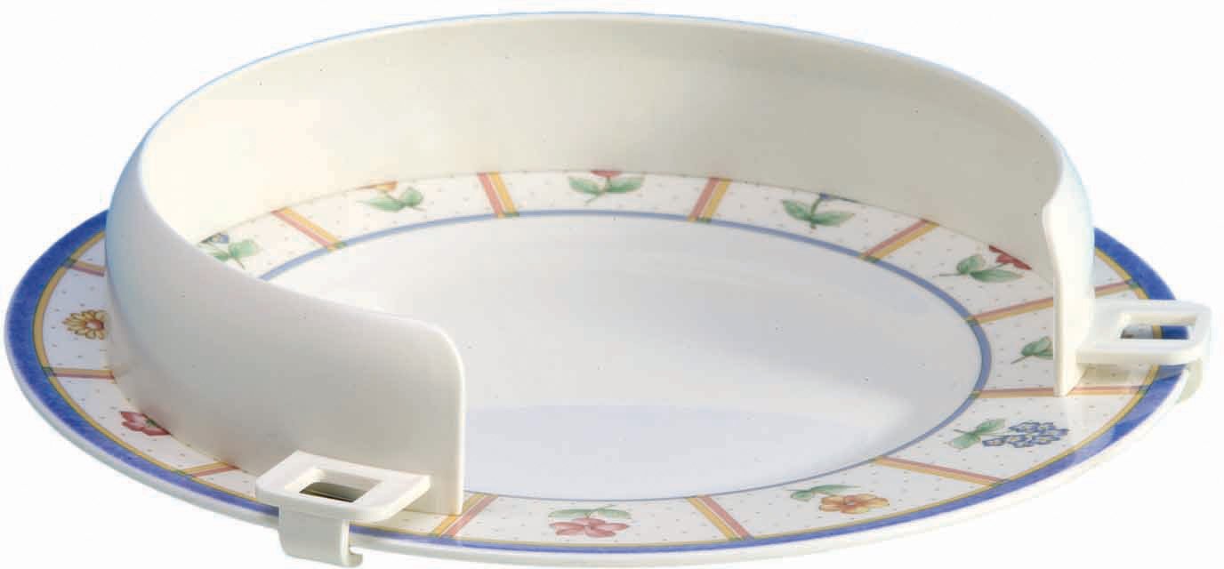 Aidapt None Slip Plate Guard Surround Eating Aid For Plates 203-304mm (8-12 Inches) For Elderly, Disabled and Users with Limited Dexterity