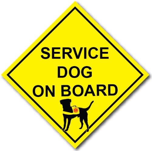 Colorsurge LLC Service Dog on Board Decal (Service)