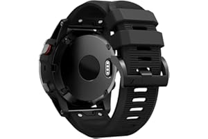 REYDA Silicone Band Compatible with Garmin Fenix 8 51mm, 26mm Quick Fit Watch Band Soft Breathable Silicone Bracelet Wristband Replacement Band for Garmin Fenix 7X/7X Pro/6X/6X Pro/5X/5X Plus/3/3 HR