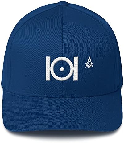 Masonic Gears Flexfit Masonic Hat WhiteThread Mason Saint John L/XL