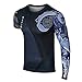 Rulercosplay Fashion Cosplay Shirt Game Shirt Blue Short Sleeves Elastic Sport Shirt Game Shirt