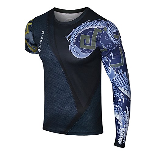 Rulercosplay Fashion Game Shirt Overwatch Shimada Hanzo Short Sleeves Elastic Sport Shirt (S (Height:165))