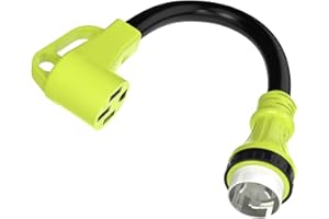 FGIEU 50 Amp Twist Lock Adapter with Grip Handle, NEMA SS2-50P Male to 14-50R Female Adapter, Heavy Duty RV Power Cord Adapter, 50 Amp Adapter for Generator Dryer Welder EV STW 6/3+8/1 AWG(1.5FT 125/250V)