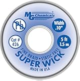 MG Chemicals 400 Series #4 Fine Braid Super Wick with RMA Flux
