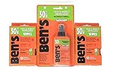 Ben's 30% Deet Mosquito Tick Insect & Bug Repellent Spray Pump & Field Wipes