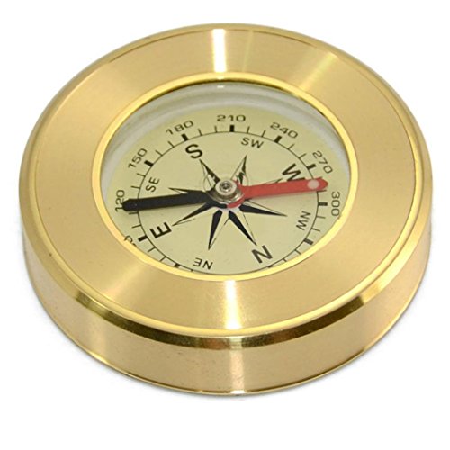 Yamalans Hand-held Pocket Traveling Hiking Camping Navigation Brass Portable Compass