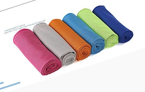 Yoga Towel for Instant Cooling Relief ,[47"x12"] Use as Cooling Sports Golf Towel,Stay Cooling for Travel Camping Football &amp;Outdoor Sports