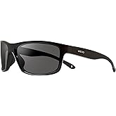 Revo Sunglasses Harness: Polarized Lens with Rectangle Sport Wrap Frame