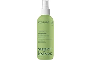 ATTITUDE Detangling Spray, EWG Verified, Vegan & Plant-Based Hair Care, Leave-In for Smooth & Manageable Hair, Pear & Amber Scent, 8 Fl Oz