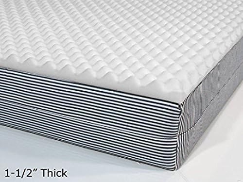 WHITE ACOUSTIC EGG-CRATE FOAM 1.5x24x48 1-SHEET-WALL PANEL-SOUNDPROOFING.