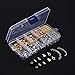 eBoot 1000 Pieces Jewelry Findings Kit Iron Fold Over Cord Ends Lobster Claw Clasps Jump Rings Extension Chains for Jewelry Making