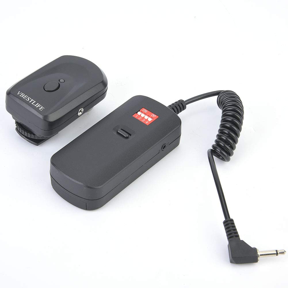 VBESTLIFE 16-channel Flash Trigger, Wireless Studio Flash Trigger Transmitter and Receiver Flash Speedlite Radio Trigger with Adapter for Canon, Nikon, Sony, Pentax and other cameras