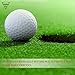 Forbidden Road Golf Practice Hitting Grass Mat with 2 Golf Tee Holes & 1 Golf Tee Rough Indoor Backyard Golf Pad Residential Golf Hitting Mat for Golf Swing Practice (5ft x 3ft)