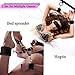 MISSTU BDSM Kit, Restraints Sex Handcuffs Games with Blindfold for SM Play, Hogtie (Black)