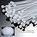 Cable Ties, Aival Self-locking Zip Ties, Premium Heavy Duty Nylon Cable Zip Ties, Strong Cable Ties Zip Ties 6 Inch Long, Heat & UV Resistant Plastic Cable Wire Ties Black & White 200 PCS