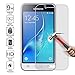 Galaxy J1 2016 Edition Tempered Glass Screen Protector,Kmall 0.26mm 2.5D HD Clear Oleophobic Coating Screen Film Cover For Samsung Galaxy Amp 2 J1 9H Hardness Anti Scratch Fingerprint water resistant