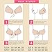 Muryobao Strapless Bra Self Adhesive Backless Bras Silicone Push up Bra for Women Wedding Dress Black D Cup