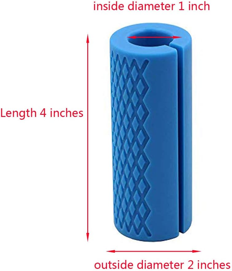 IADU Weightlifting Thick Barbell Bar Grips-Fat Grips Alpha Handles Stress Relieve Pair Dumbbell Hand Protector Pull Up Tape Arm Blaster Adapter for Powerlifting Rack Ergonomic(Blue). : Sports & Outdoors