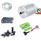 Electric Brushless Motor Kit 48V 2000W 45A Upgrade Kit for Razor Dirt Bike | Electric Go Kart Motor with Fardriver Controller 48V 45A, Electric DC Motor 4300RPM with T8F Sprocket, Temperature Sensoring