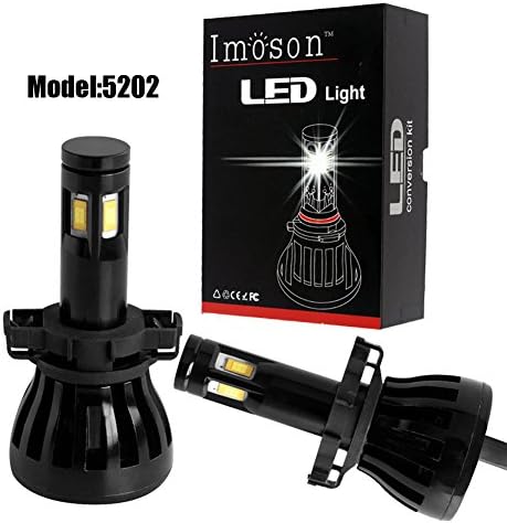 IMOSONTEC 5202 G6 LED Headlights With Philips LED chip For Cars Super Bright Headlight Bulbs Conversion Kit Headlamps with 96W/9600LM white/6000K waterproof - 2 Yr Warranty