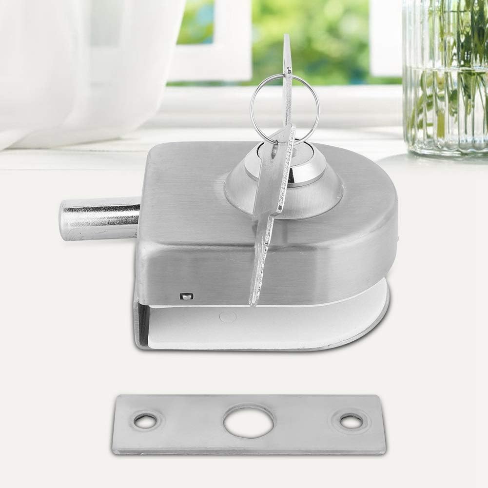 Bathroom Door Lock – Bathroom Latch Stainless Steel Glass Door Lock ...