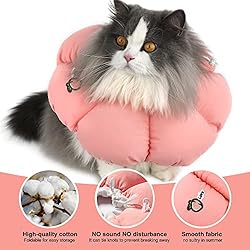 HiDREAM Cat Cone Collar,Cute Waterproof Elizabethan