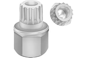 JEUCLEL 31/15PT Wheel Locking Nut Key Compatible with BMW, Wheel Lock Nut Socket Adapter, Anti-Theft Lug Nut Removal Tool, An