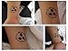 3PCS Naruto Uchiha Sasuke Sign Cosplay Temporary Waterproof Tattoo
