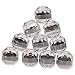 Dealglad 10pcs Acrylic Clear Ring Earrings Jewelry Storage Box Display Organizer Gift Case (Black)