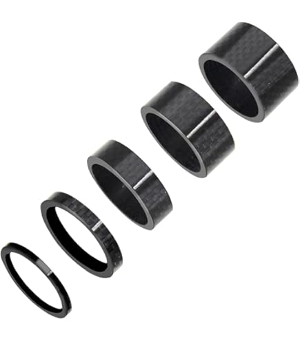 OMNI Racer WORLDS Auricolare Conico Distanziatore Carbonio 1-1/8 - Foto 2