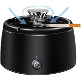 Smokeless Ashtray Smoke Removing Ash Tray Multifunctional 2 in 1 Smokeless Ashtrays Desktop USB Rechargeable Portable Ashtrays for Home Office