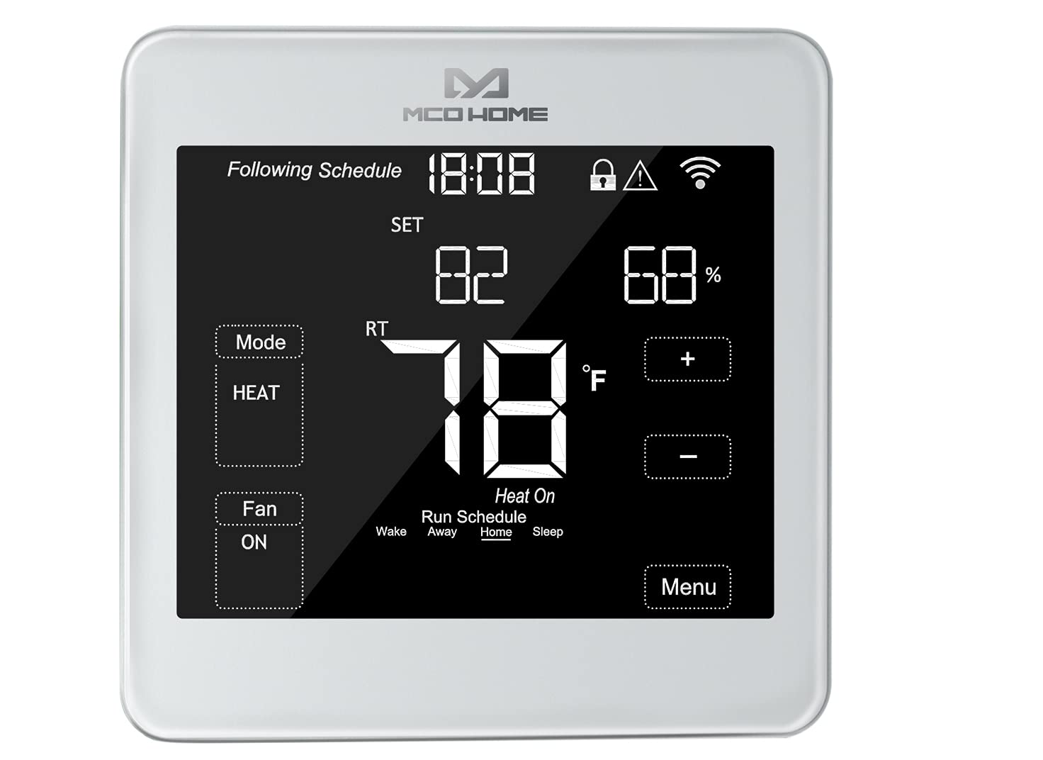 MCO Home MH-F500 Intelligent Thermostat for Cooling and Heating, 24 V AC