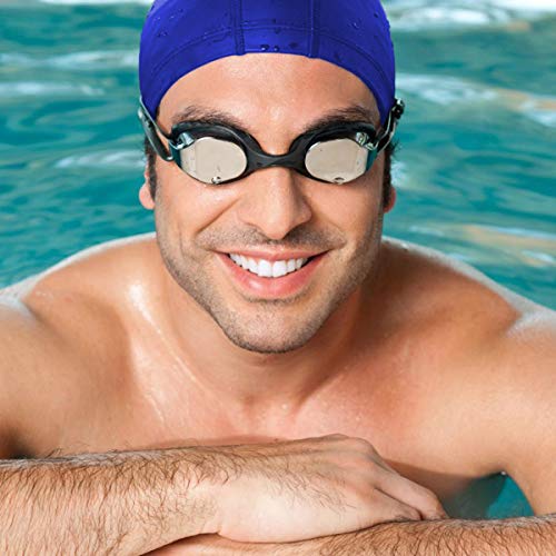 Qualtiy Yes QY 2Pack Superior Polyester Cloth Fabric Bathing Cap Swimming Caps Swimming Hats for Water Sports (Blue)
