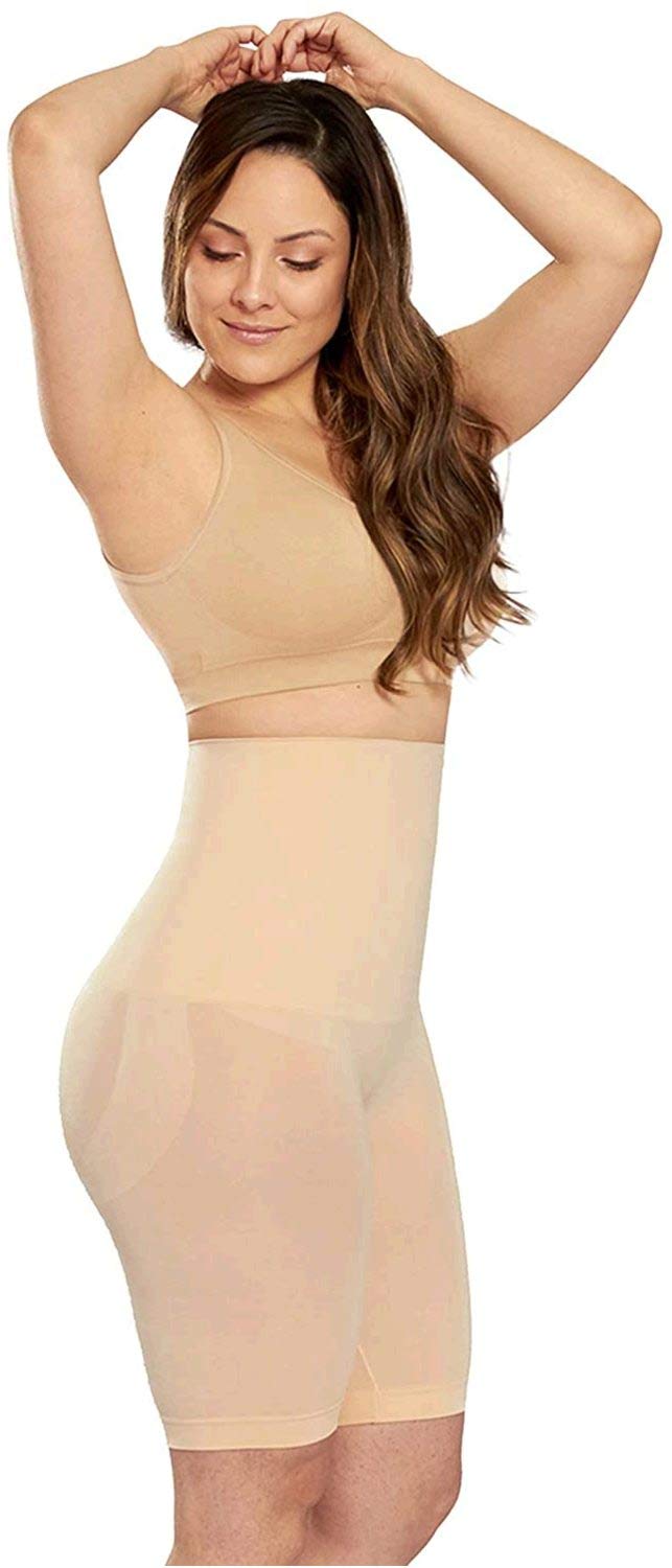 SHAPERMINT Shapewear for Women - High-Waisted Shapewear Tummy Control Shorts, Faja Body Shaper, Underwear for Women