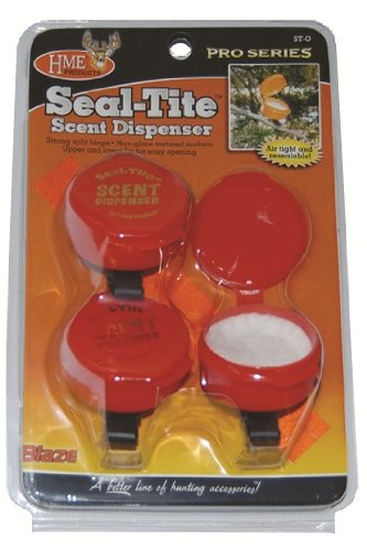 HMESeal-Tite Scent Dispenser (Pack of 3) | Durable Compact Easy-to-Use Airtight Resealable Containers with Clips, Replaceable Felts & Reflective Strips