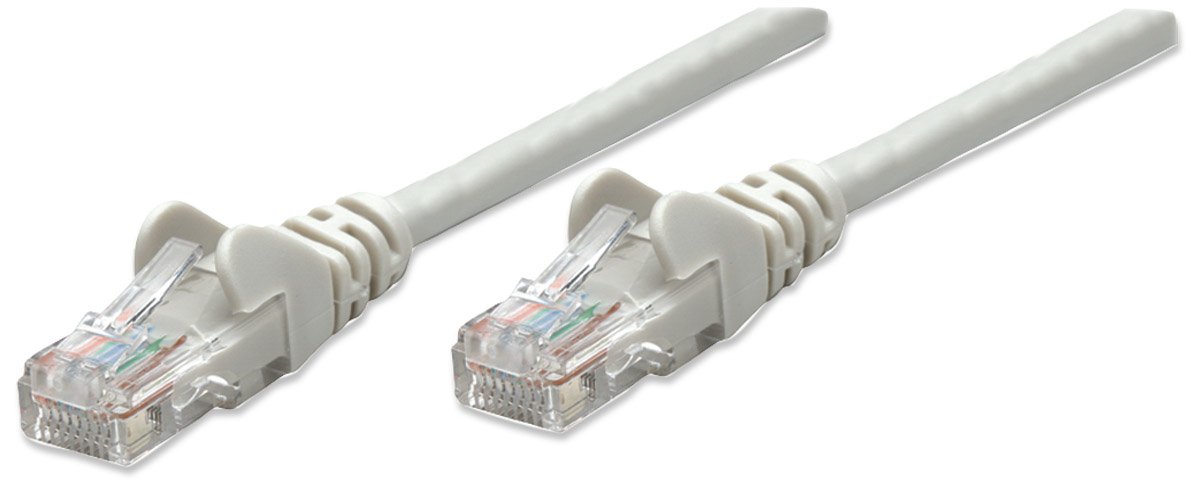 Intellinet Network Patch Cable, Cat5e, 2m, Grey, CCA, U/UTP, PVC, RJ45, Gold Plated Contacts, Snagless, Booted, Polybag
