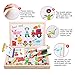 Wooden Magnetic Jigsaw Puzzles Toy, DIWENHOUSE Toddler Toys Educational Travel Puzzle Games Double Sided Drawing Easel for Boys and Girls (Animal World)