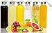 Golden Spoon Glass Water Bottles with Sleeves - 18 Oz Pack of 6 - Sturdy & Durable Construction - Stainless Steel Caps with Carrying Loop - Ideal for Beverages, Juice & Water, Lead and BPA Free