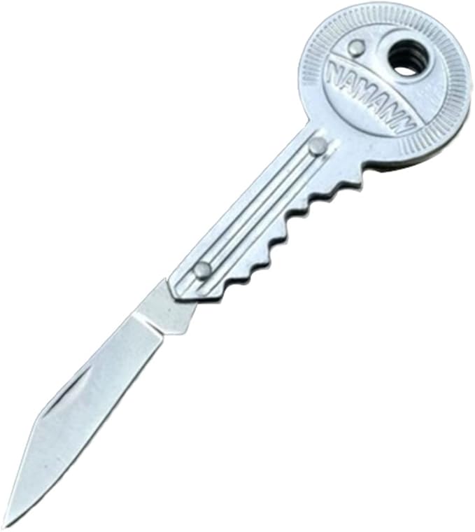 Amazon Amaa 護身用グッズ 痴漢防止 防犯グッズ ミニ 鍵型 ステンレス 折りたたみ アウトドア コンパク キャンプ ステンレス 折りたたみ アウトドア 持ち運び キャンプ 釣り Chenrui ナイフアクセサリー ケース