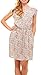 Womens Summer Dress - Floral Solid Casual Midi Dresses for Women with Pockets, Multi Color-Floral-M