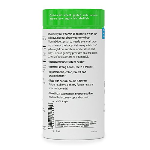 Rainbow Light - Berry D-Licious 2,500 IU Vitamin D3 Gummy - Ultra Potency Vitamin D Supplement Suppo - //medicalbooks.filipinodoctors.org
