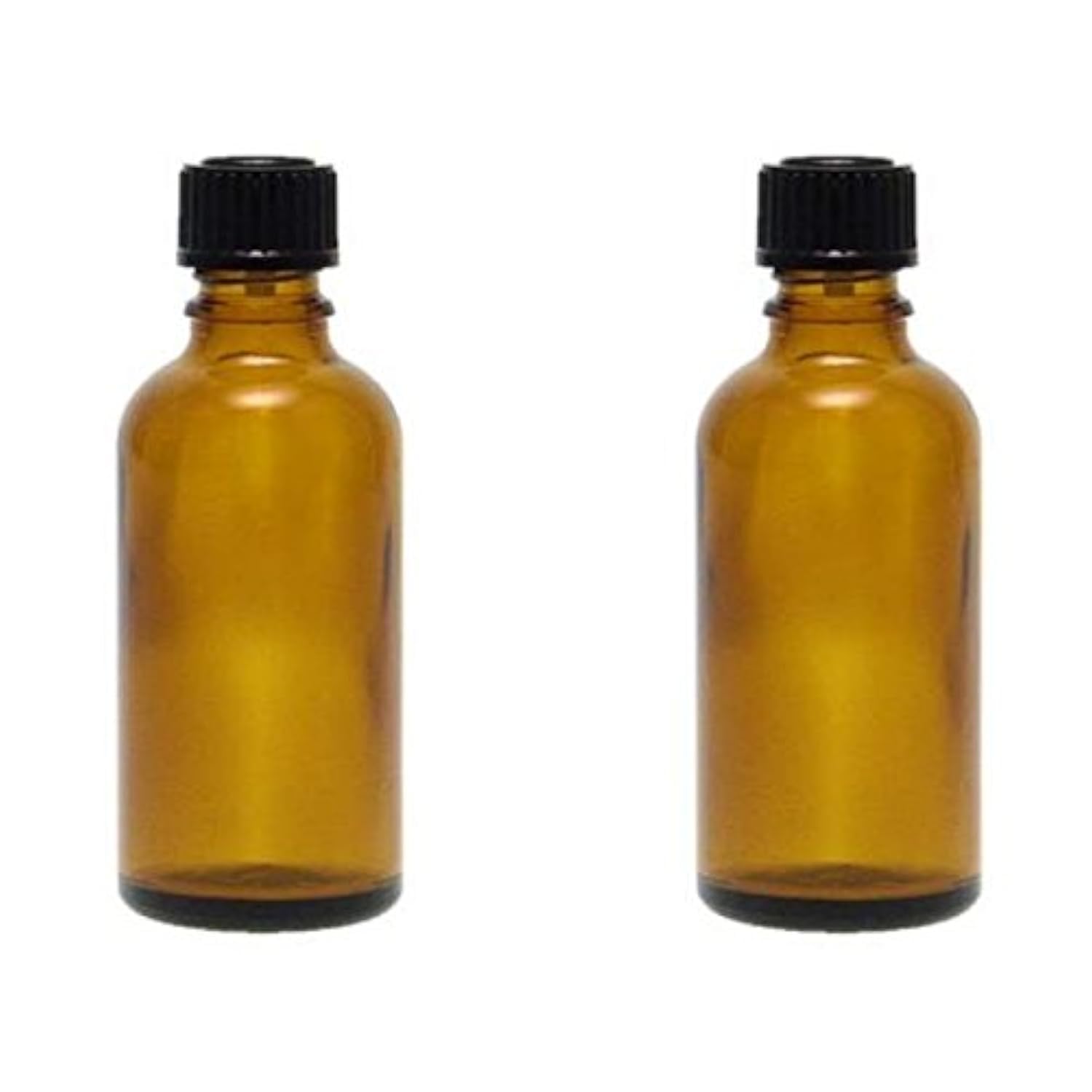 Viva-Haushaltswaren Gabriele Hesse e.K. 2 x Dropper Bottles 50 ml Brown Glass Medicine Bottles Made in Germany BPA-Free Includes Labelling Labels