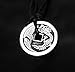 exoticdream Chinese Lucky Coin Charm Pewter Pendant + Rope Necklace Adjustable - Dragon Phoenix