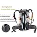 ONEPACK 50L(45+5) Hiking Backpack Daypack Waterproof Outdoor Sport Camping Fishing Travel Climbing Mountaineering Cycling Skiing with Rain Cover (Orange)