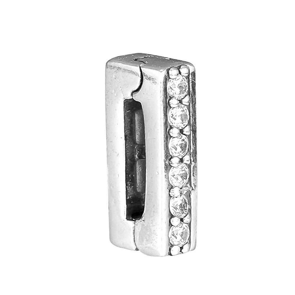 PANDOCCI 2018 Autumn Reflexions Timeless Sparkled Clip Bead 925 Silver DIY Fits for Original Pandora Bracelets Charm Fashion Jewelry