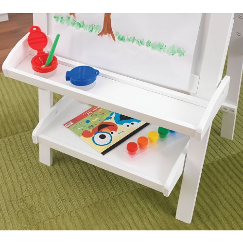 4 KidKraft+Deluxe+Wood+Easel+White