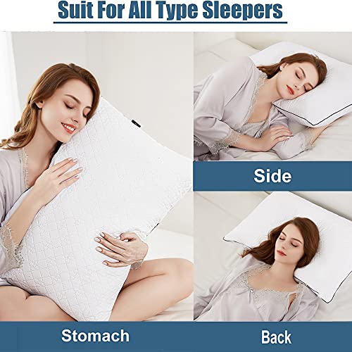 Pillows for Sleeping(1 Pack),Premium Hotel Bed Pillows，Breathable Down