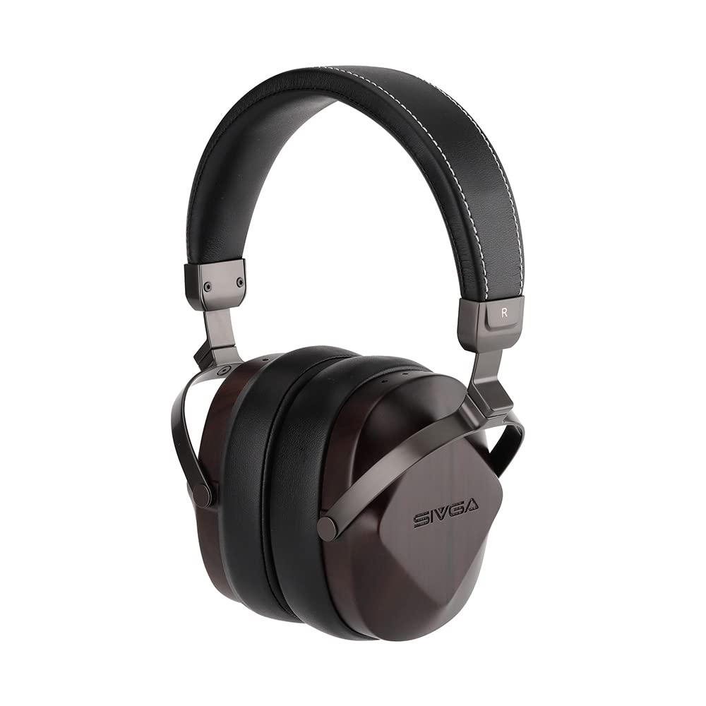 SIVGA Oriole Wooden Closed Back Wired Dynamic Headphone (Black)