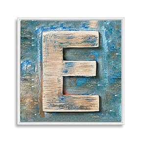 Framed Canvas Wall Art Alphabet Canvas Prints Home Artwork Decoration for Living Room,Bedroom - 16x16 inches
